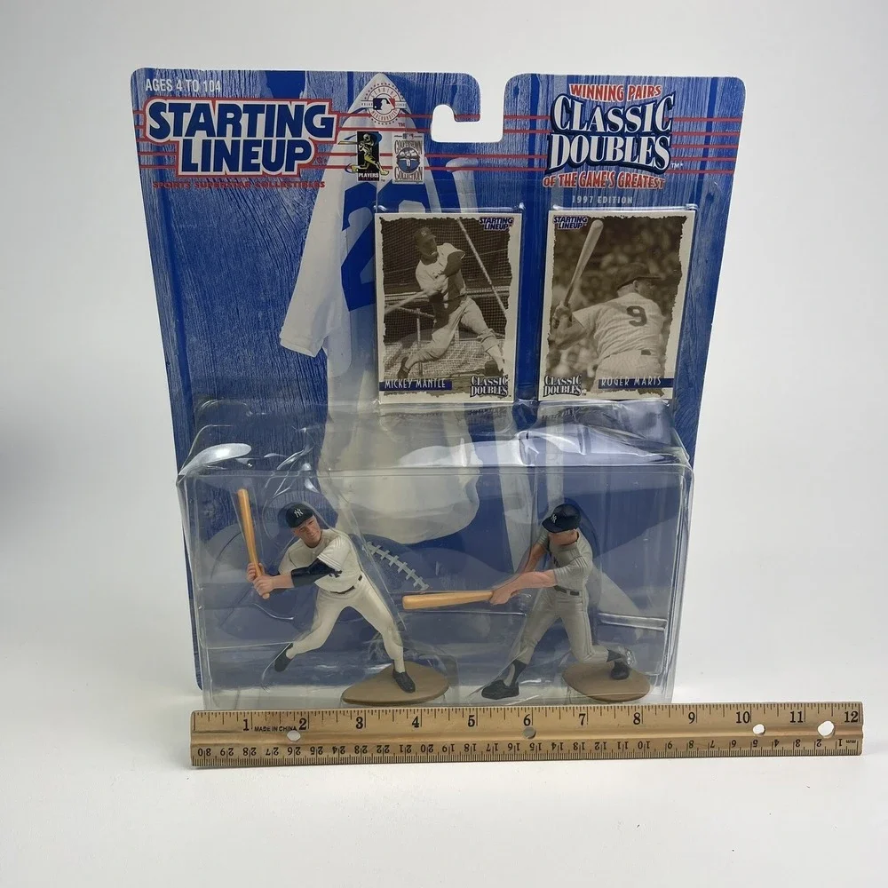 Starting Lineup Classic Doubles action figures Mickey Mantle Roger Maris 1997 NY